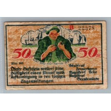ALEMANIA 1921 BILLETE DE 50 PFENNIG